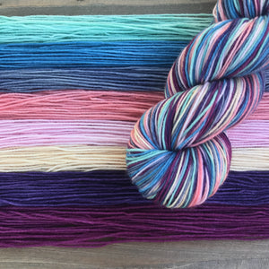 Dye to Order Coral Reef Self Striping Sock Yarn