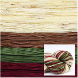Dyed to Order Who Spiked the Eggnog  Christmas Self Striping