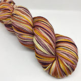 Dyed to Order Straw Flowers Self Striping Sock Yarn
