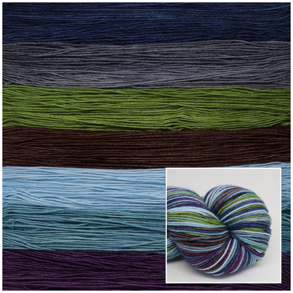 Dyed to Order Life and Death Self Striping