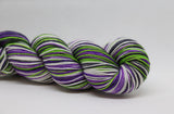 Dyed to Order Wicked Beetle Juice Self Striping Sock Yarn