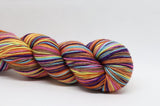 Dyed to Order Sugar Skulls Self Striping Sock Yarn