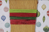 Dyed to Order Feliz Navidad Christmas Self Striping