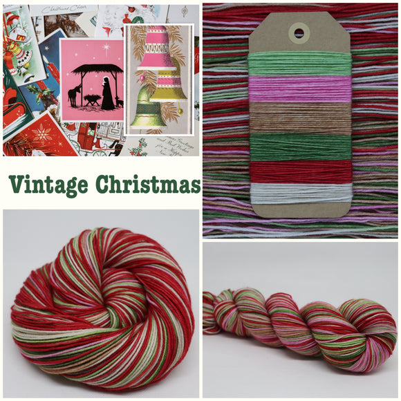 Dyed to Order Vintage Christmas Self Striping
