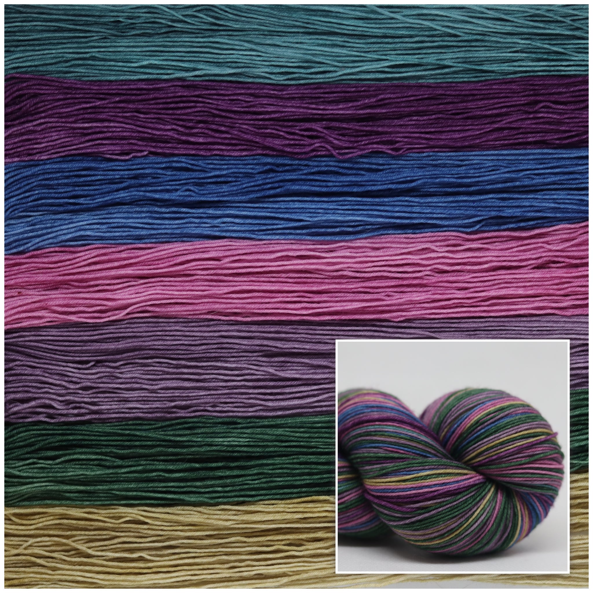 Dye to Order Calico Corn Self Striping Yarn Fall – Night Owl Fibers