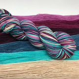 Dye to Order Berry Smoothie Self Striping Sock Yarn