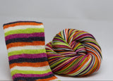 Dyed to Order Trick or Treat Self Striping Sock Yarn
