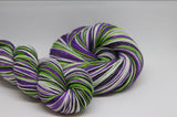 Dyed to Order Wicked Beetle Juice Self Striping Sock Yarn