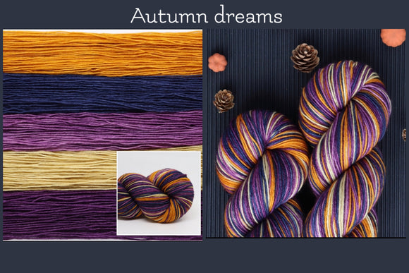 Dye to Order Autumn Dreams Self Striping Fall
