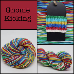 GG April Self Striping Gnome Kicking