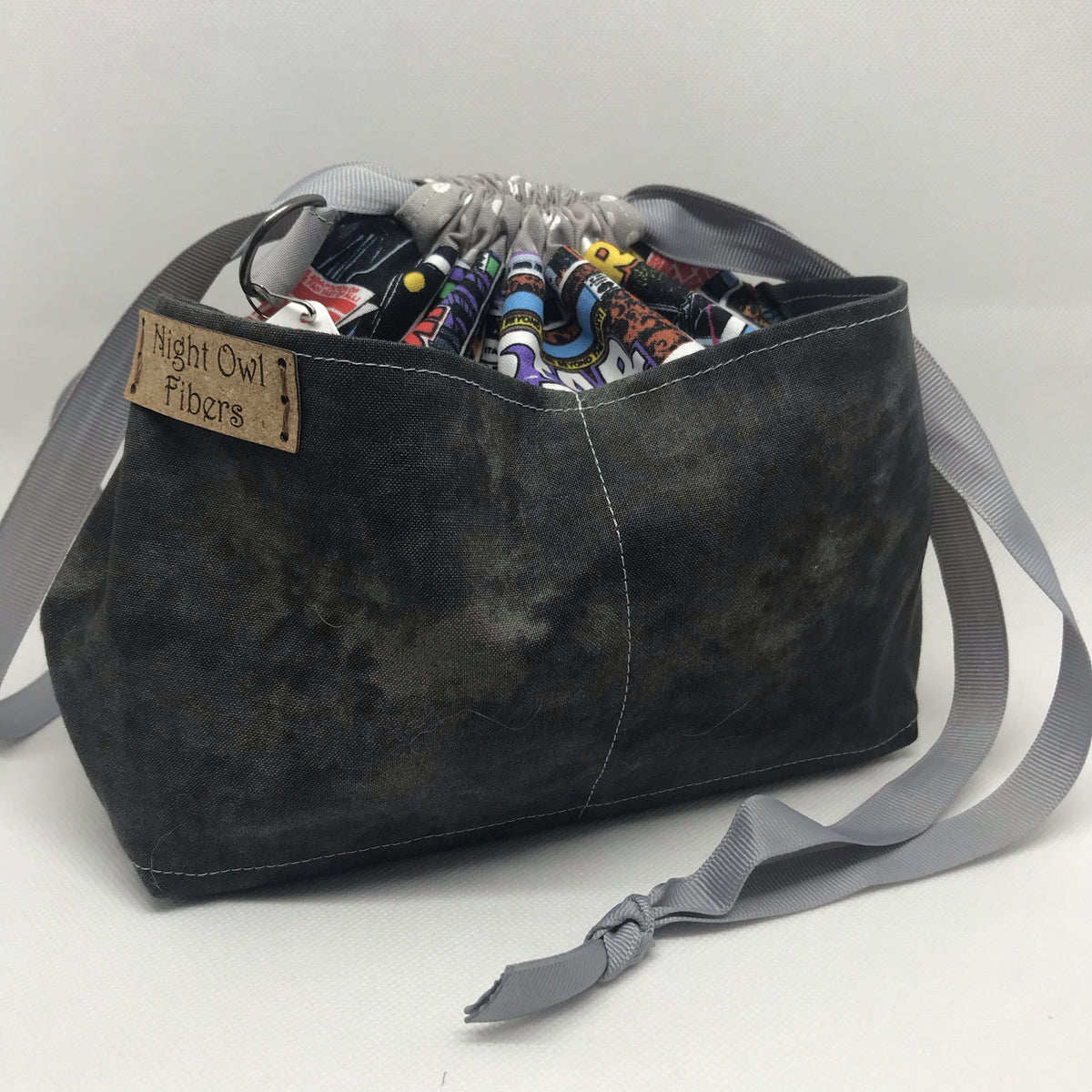Galaxy Bag Drawstring Project Bag – Night Owl Fibers