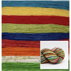 Dyed to Order Hungry Caterpillar Self Striping Sock Yarn