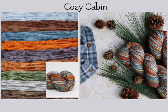 Dye to Order Cozy Cabin Self Striping Fall