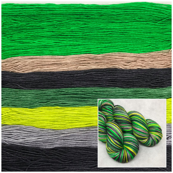 Dyed to Order Floo powder self striping