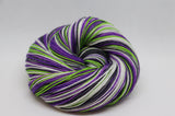 Dyed to Order Wicked Beetle Juice Self Striping Sock Yarn
